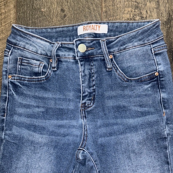 Royalty For Me Dark Blue Skinny Jeans - Picture 4 of 8